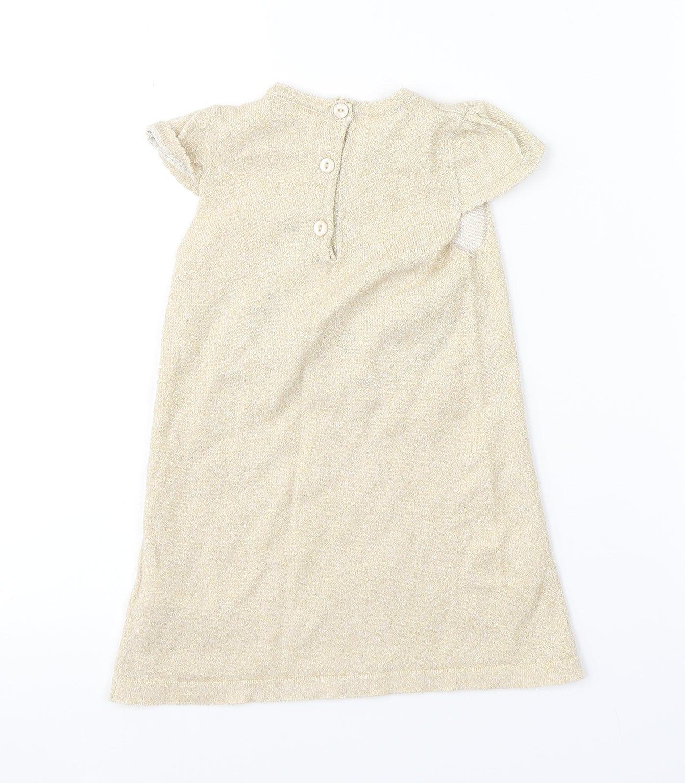 H&M Girls Gold   A-Line  Size 12-18 Months  - HELLO KITTY