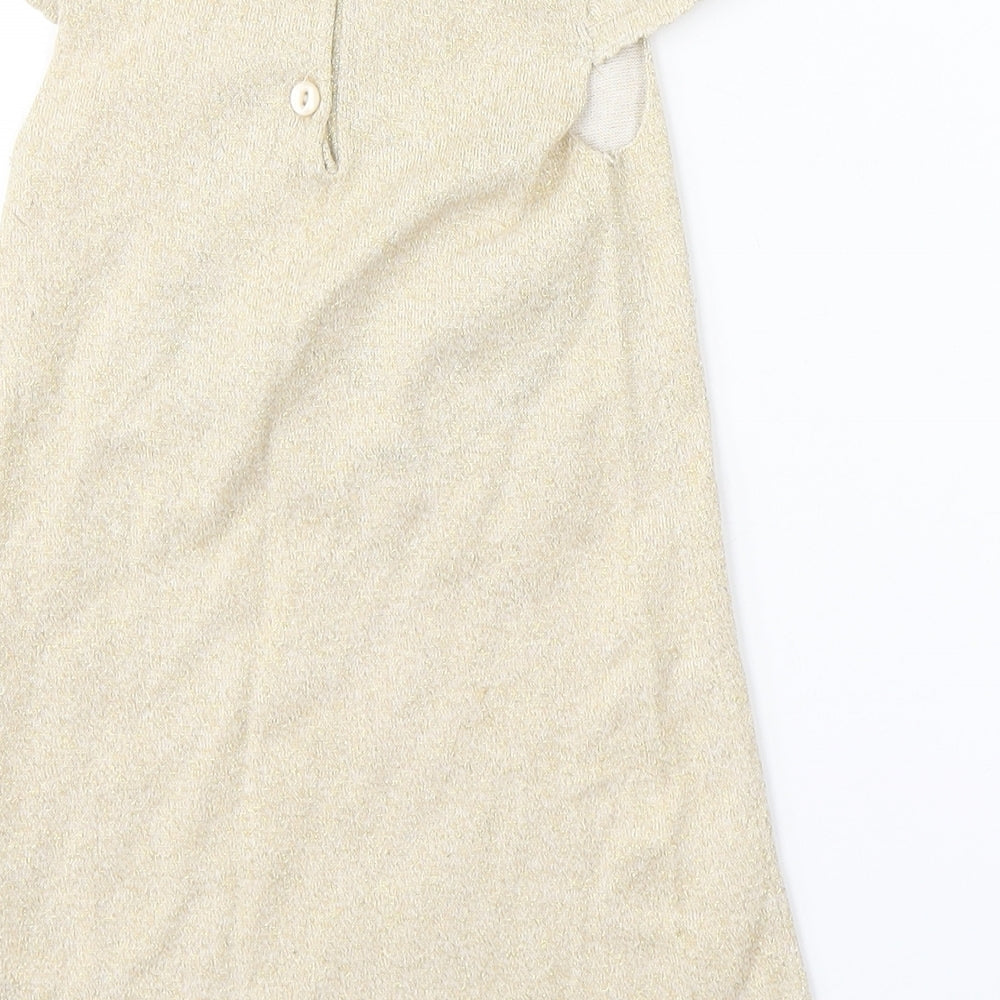 H&M Girls Gold   A-Line  Size 12-18 Months  - HELLO KITTY