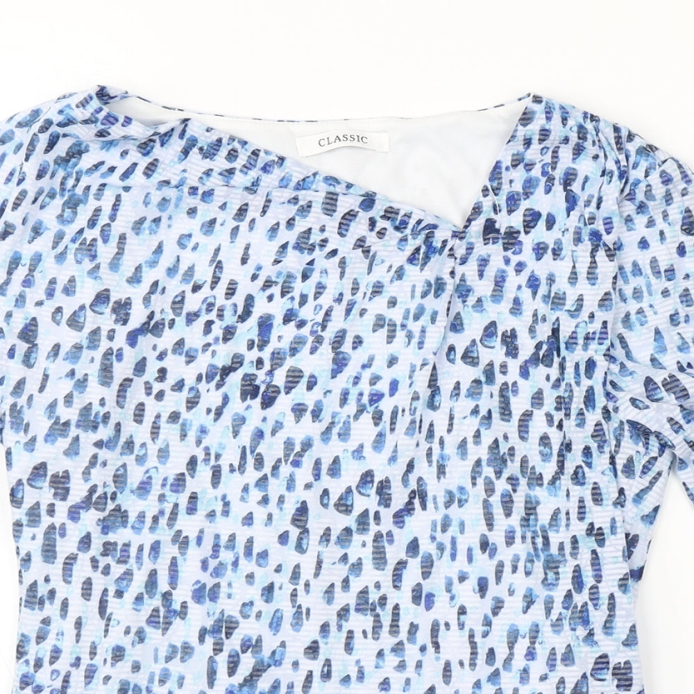 Classic Womens Blue   Basic Blouse Size 8