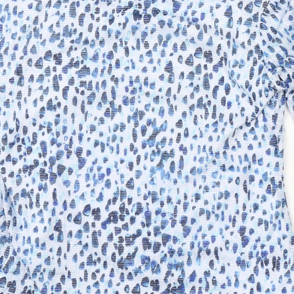 Classic Womens Blue   Basic Blouse Size 8
