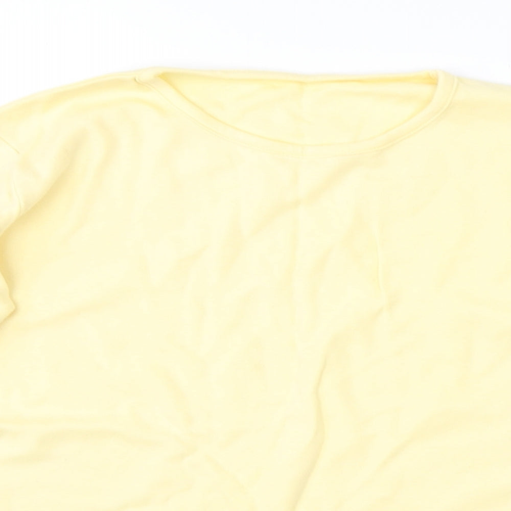 Preworn Womens Yellow   Basic T-Shirt