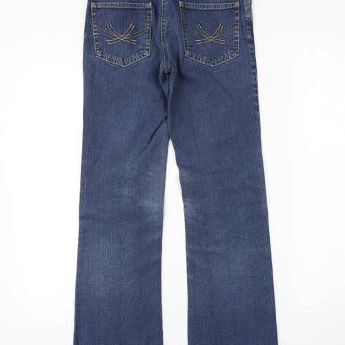 M&S Womens Blue   Bootcut Jeans Size 8 L28 in