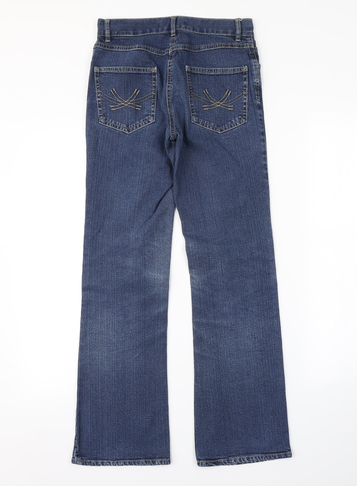 M&S Womens Blue   Bootcut Jeans Size 8 L28 in