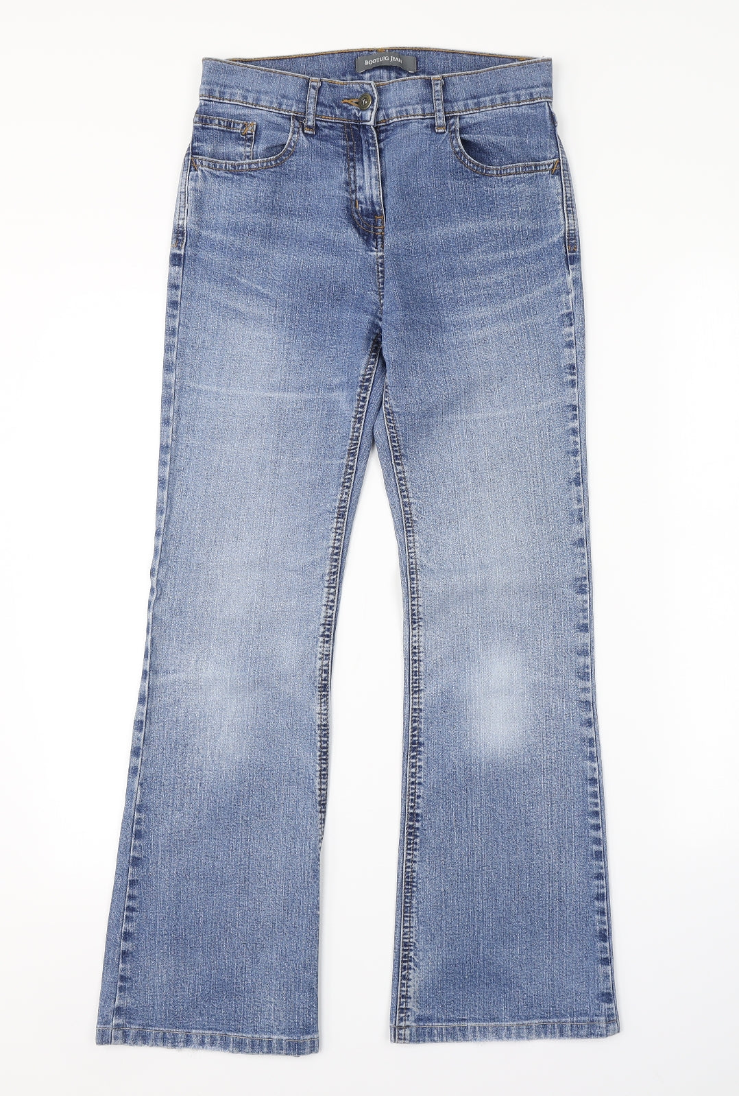 M&S Womens Blue   Bootcut Jeans Size 8 L28 in