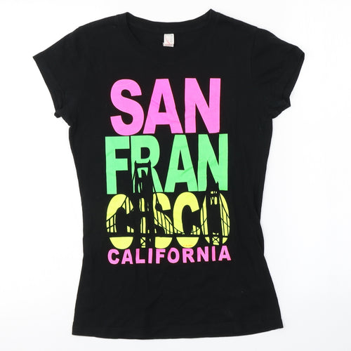 Preworn Womens Black   Basic T-Shirt Size S  - San Francisco California