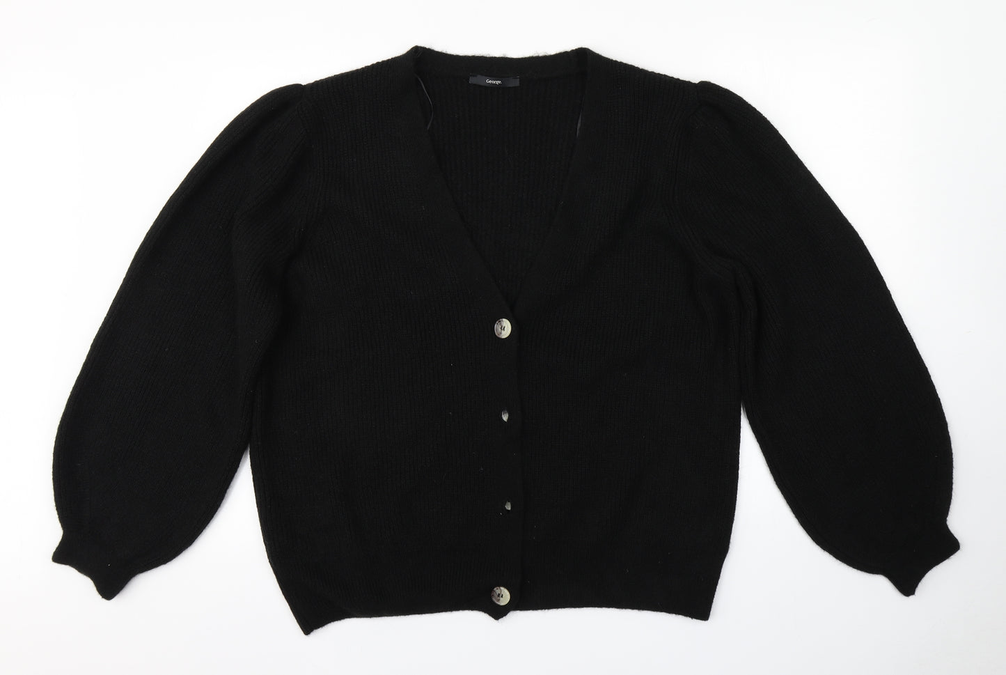 George Womens Black   Cardigan Jumper Size XL
