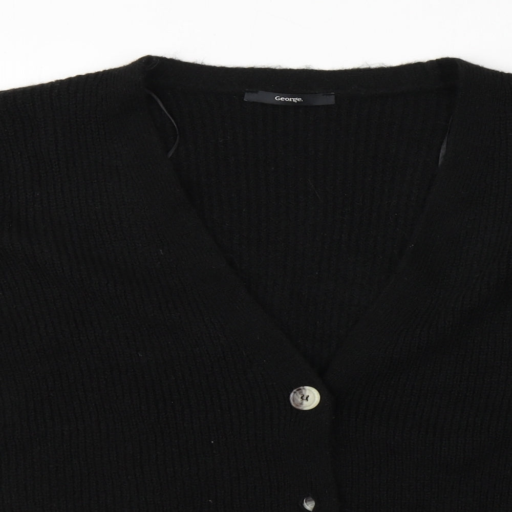George Womens Black   Cardigan Jumper Size XL
