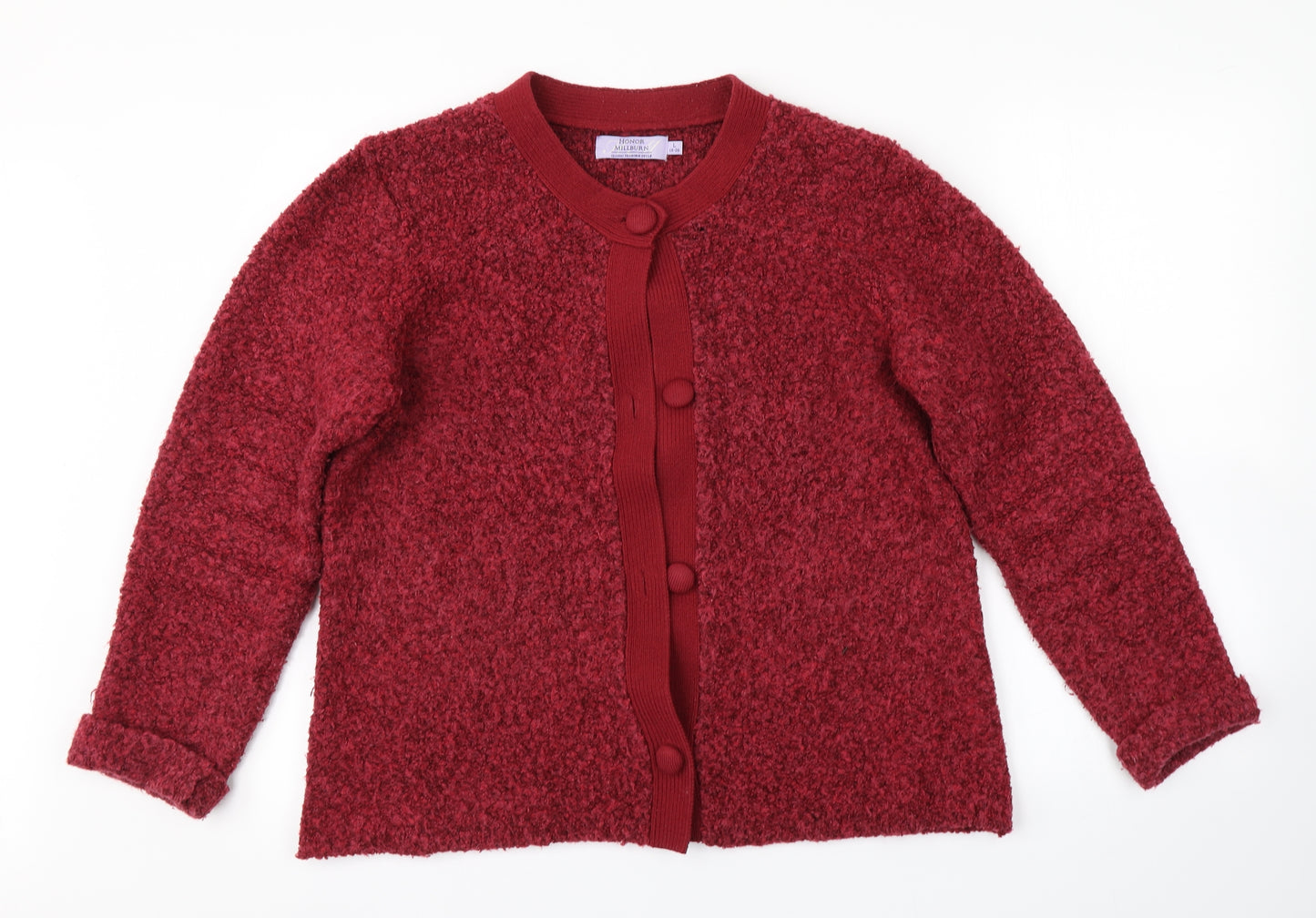 HONOR MILLBURN Womens Red   Cardigan Jumper Size 18