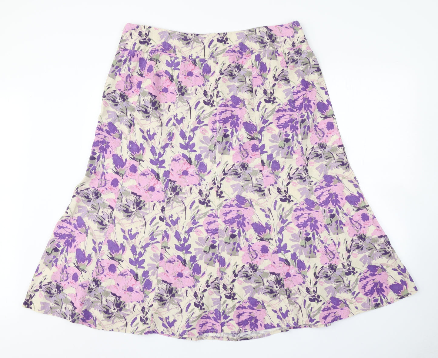 ISLE Womens Multicoloured Floral  A-Line Skirt Size 18