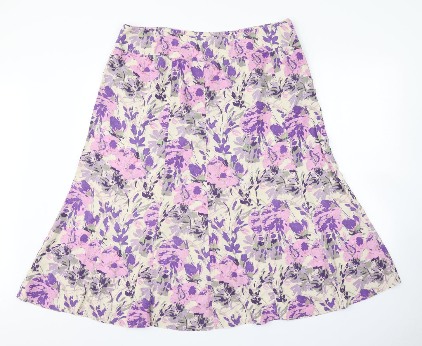 ISLE Womens Multicoloured Floral  A-Line Skirt Size 18