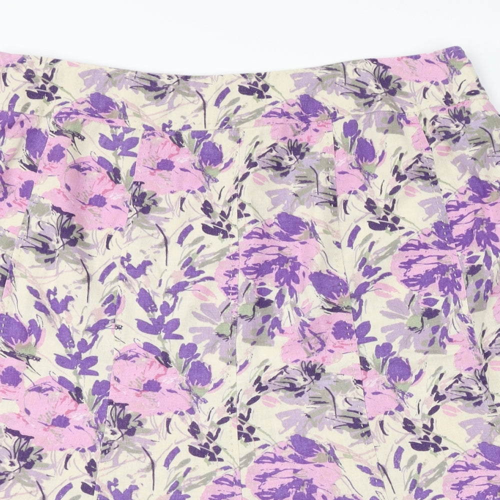 ISLE Womens Multicoloured Floral  A-Line Skirt Size 18