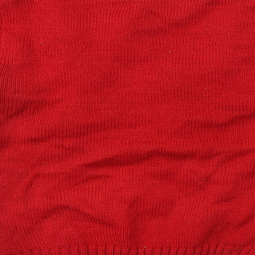 Peacocks Boys Red   Pullover Jumper Size 4-5 Years  - REINDEER, CHRISTMAS