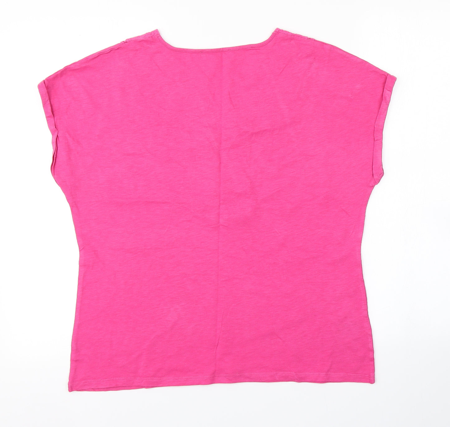 Preworn Womens Pink Argyle/Diamond  Basic Blouse