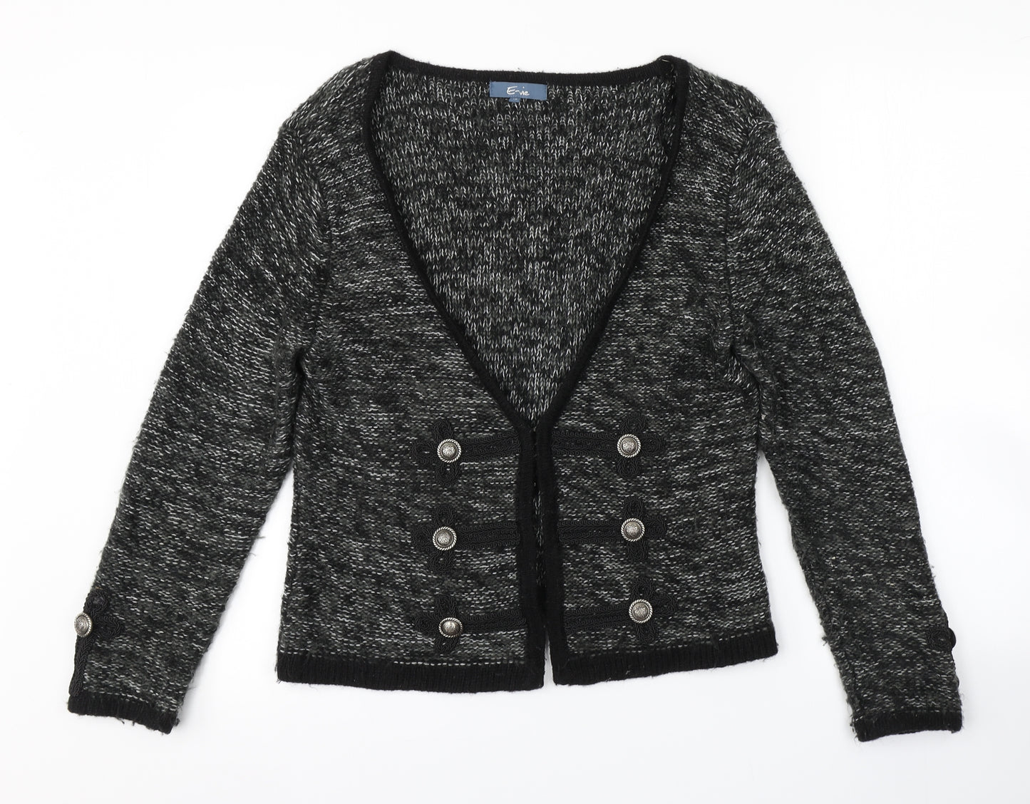 E-vie Womens Grey   Cardigan Jumper Size 12