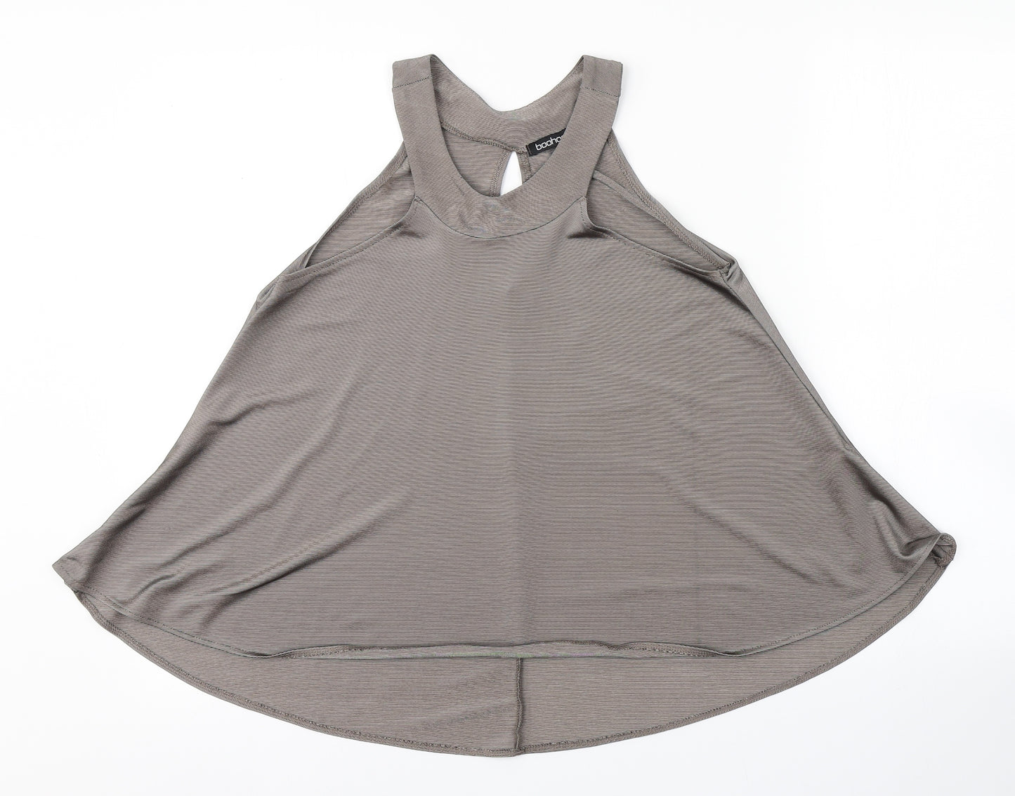 Boohoo Womens Grey   Basic Tank Size 8