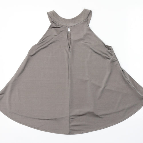 Boohoo Womens Grey   Basic Tank Size 8
