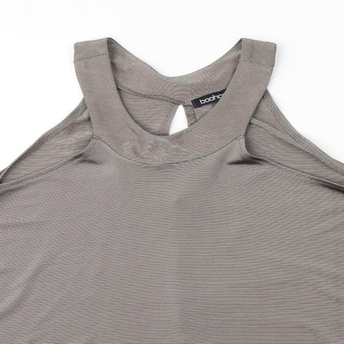 Boohoo Womens Grey   Basic Tank Size 8