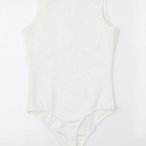 Missguided Womens White   Unitard One-Piece Size 8