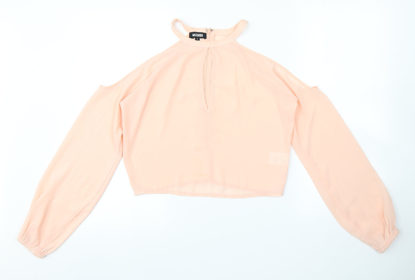 Missguided Womens Pink   Cropped Blouse Size 8