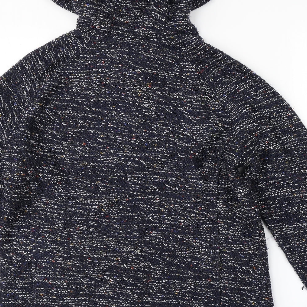 Weird Fish Womens Blue   Full Zip Hoodie Size 12