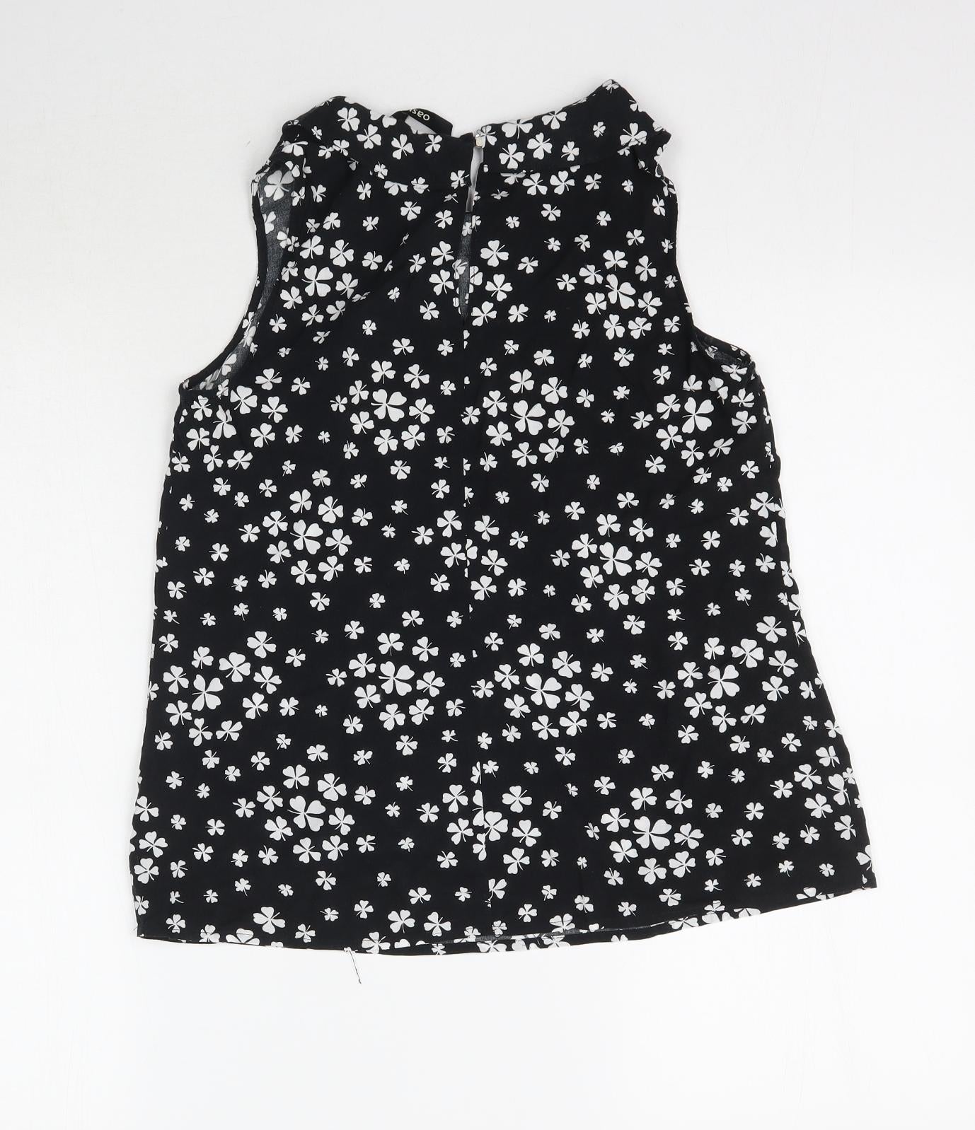 Oasis Womens Black   Basic Blouse Size 12