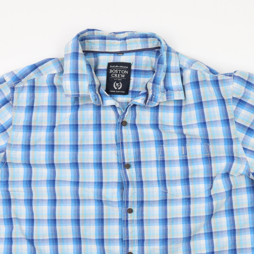 George Mens Blue    Button-Up Size 2XL