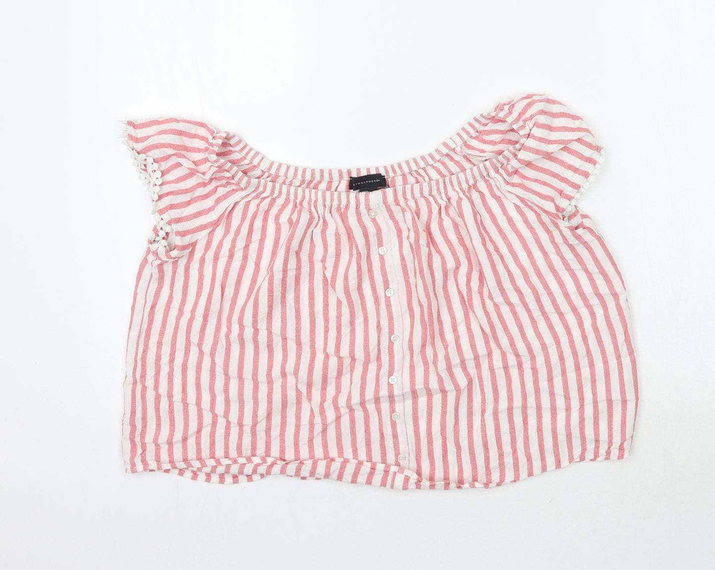 Atmosphere Womens Multicoloured Striped  Basic Blouse Size 14