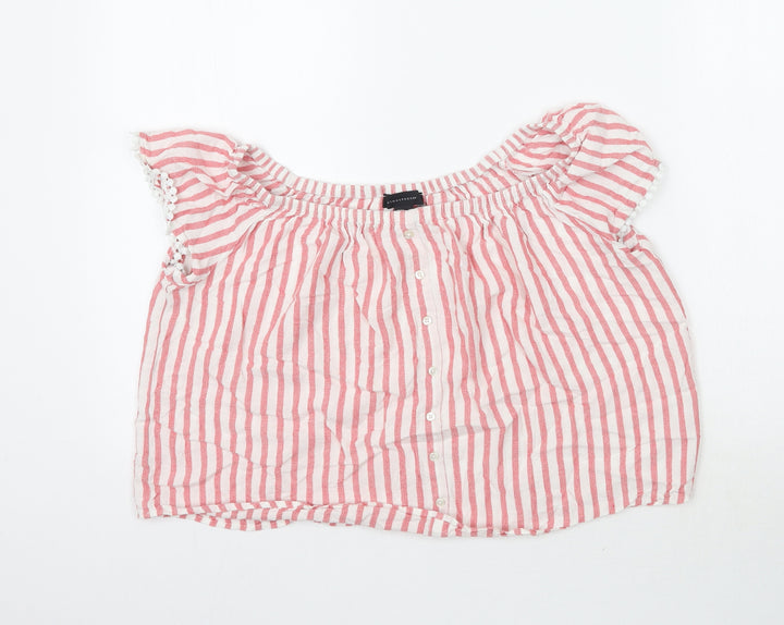 Atmosphere Womens Multicoloured Striped  Basic Blouse Size 14