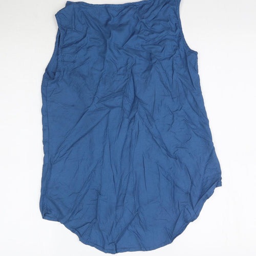 Tue Womens Blue   Basic Blouse Size 10