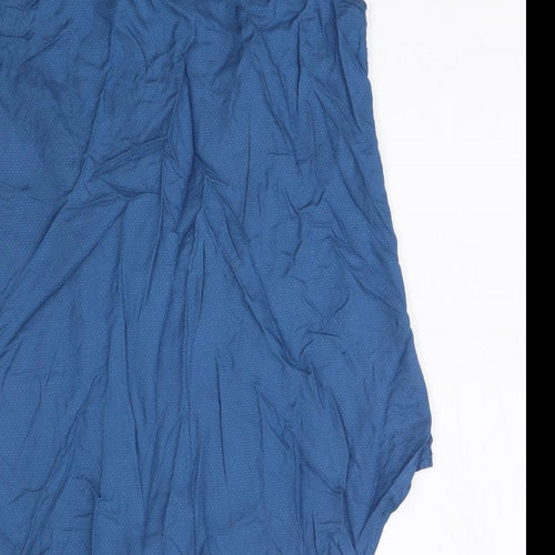 Tue Womens Blue   Basic Blouse Size 10