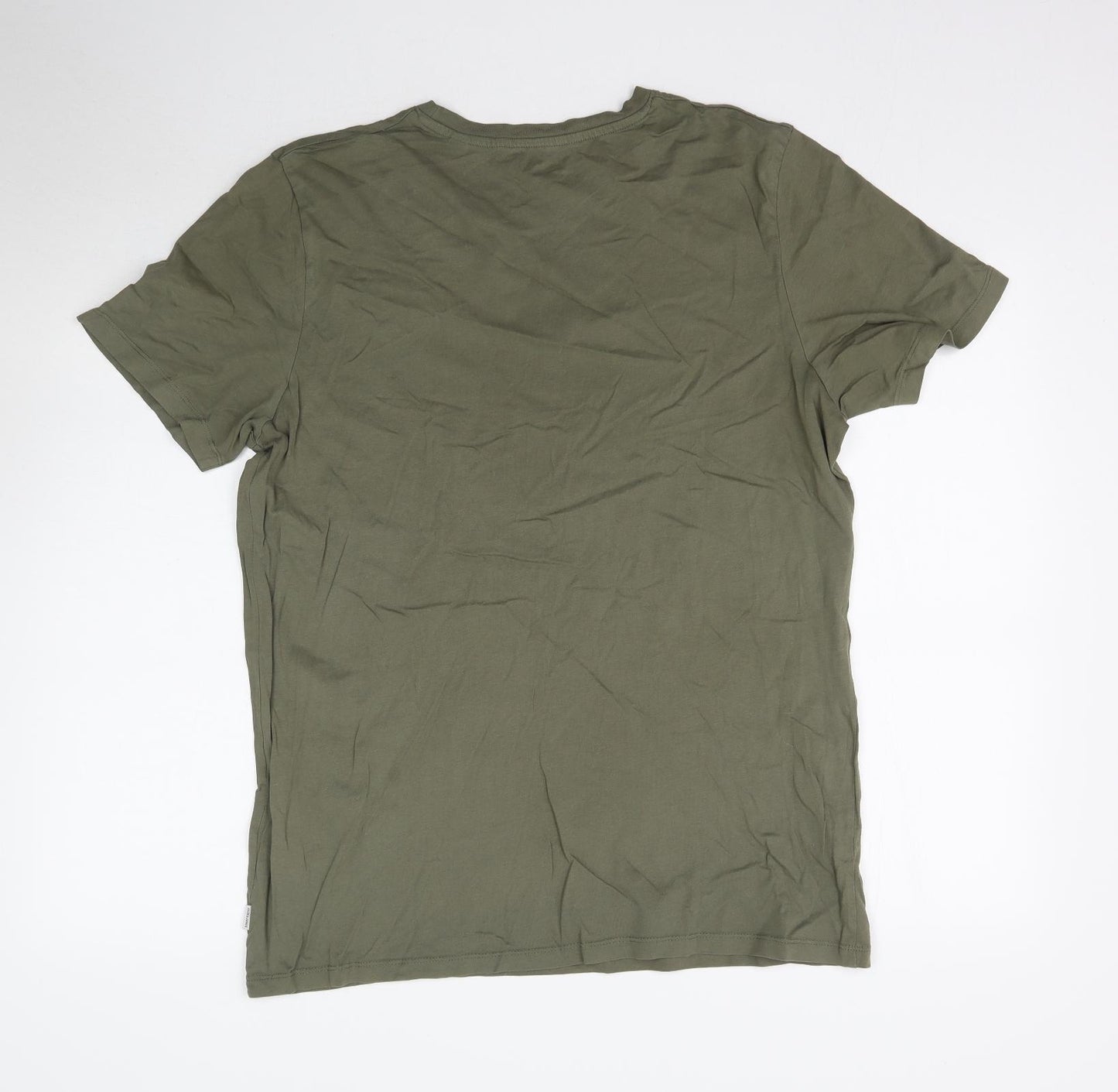 JACK & JONES Mens Green    T-Shirt Size XL