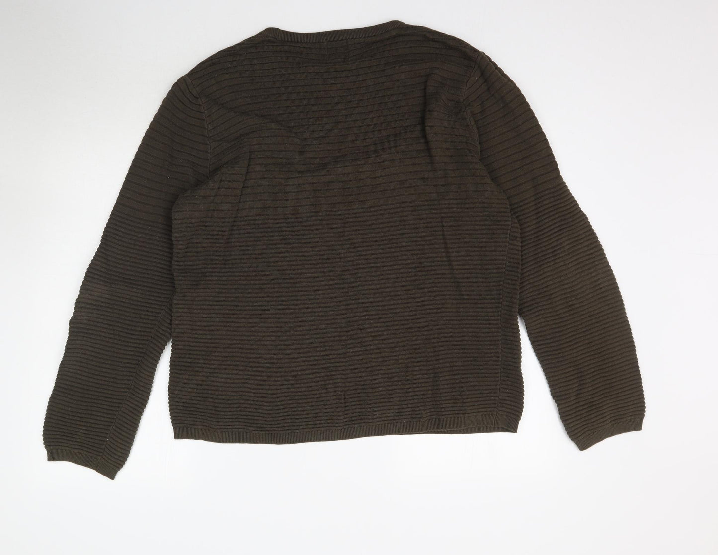 H&M Mens Green  Knit Pullover Jumper Size L