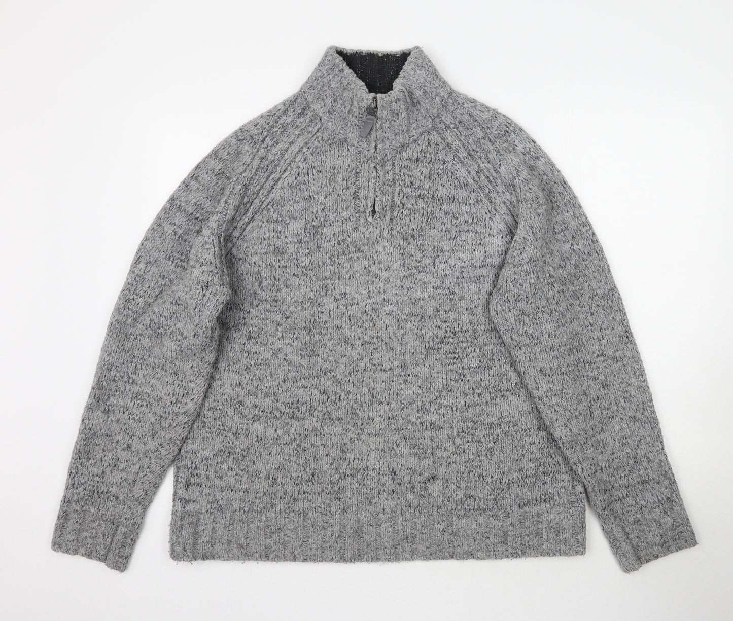 Marks and Spencer Mens Grey  Knit Pullover Jumper Size L
