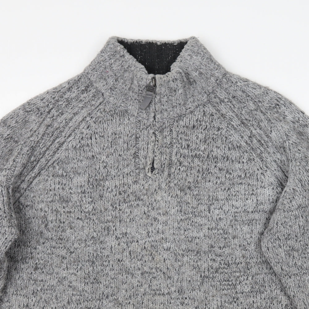 Marks and Spencer Mens Grey  Knit Pullover Jumper Size L