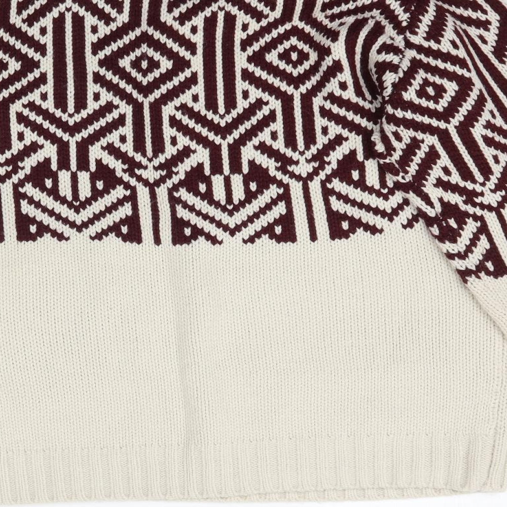 Cedar Wood State Mens Multicoloured Geometric Knit Pullover Jumper Size XL