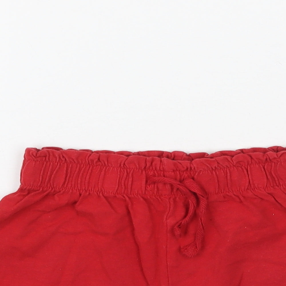 TU Girls Red   Sweat Shorts Size 7 Years