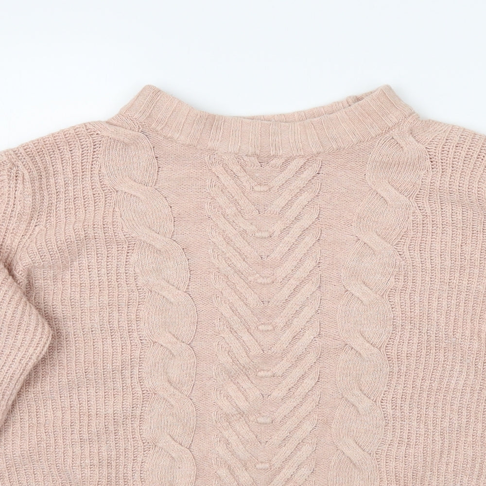 TU Womens Pink  Knit Pullover Jumper Size 14