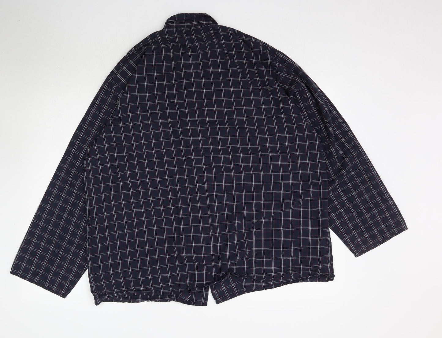 Preworn Mens Blue Plaid   Pyjama Top Size L