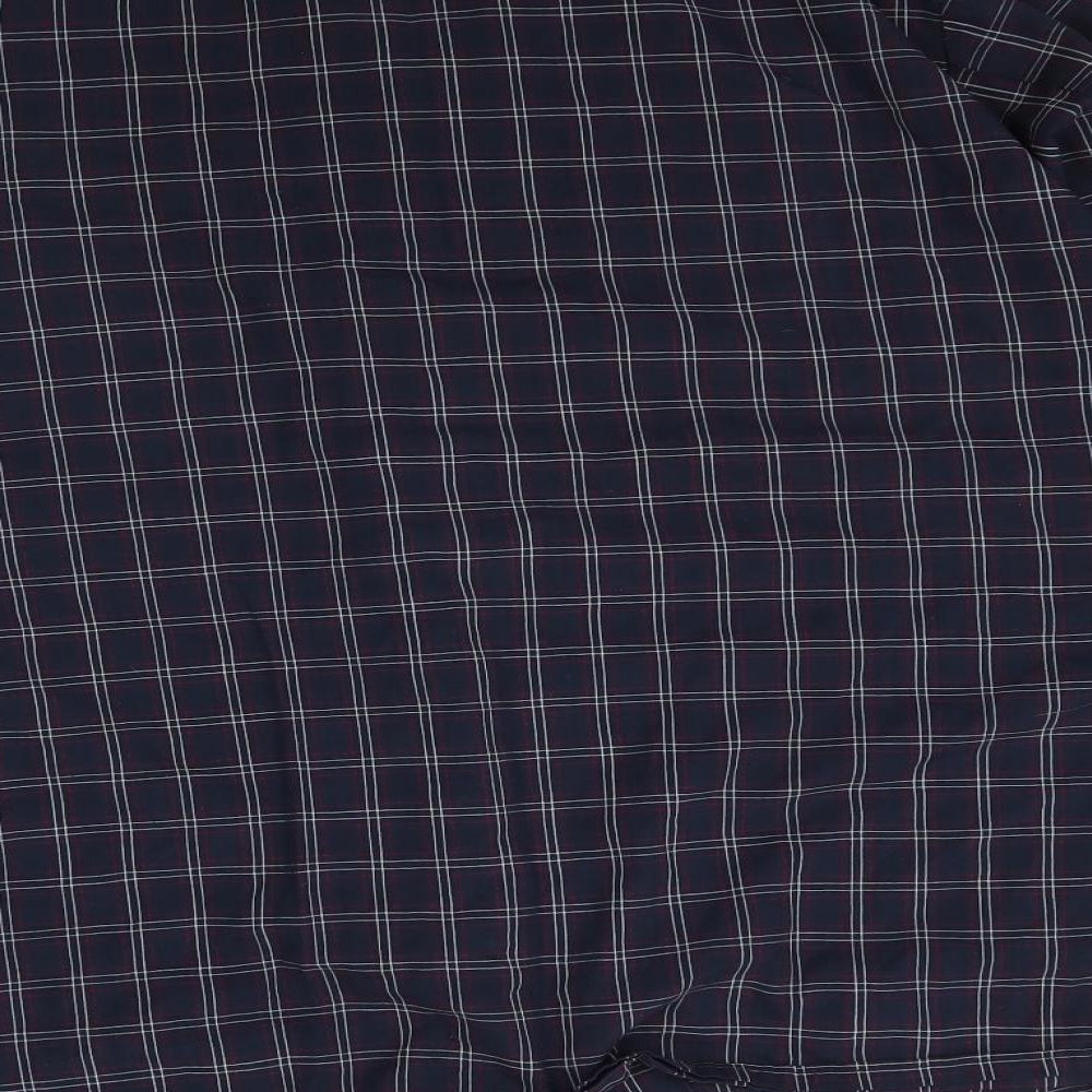 Preworn Mens Blue Plaid   Pyjama Top Size L