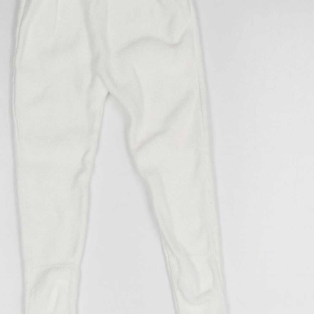 Matalan Baby White  Knit  Leggings Size 12-18 Months