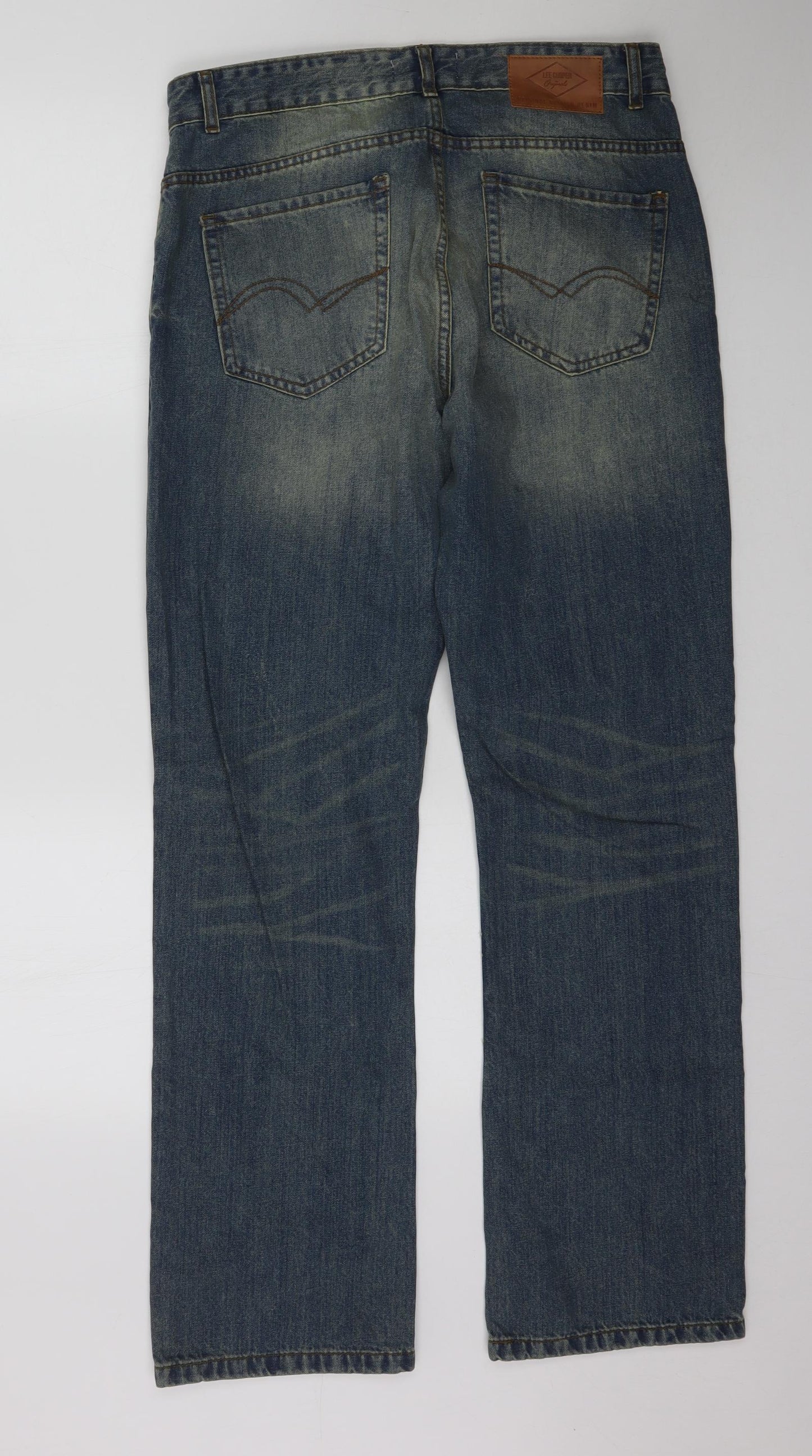 Lee Cooper Mens Blue  Denim Straight Jeans Size 34 L32 in