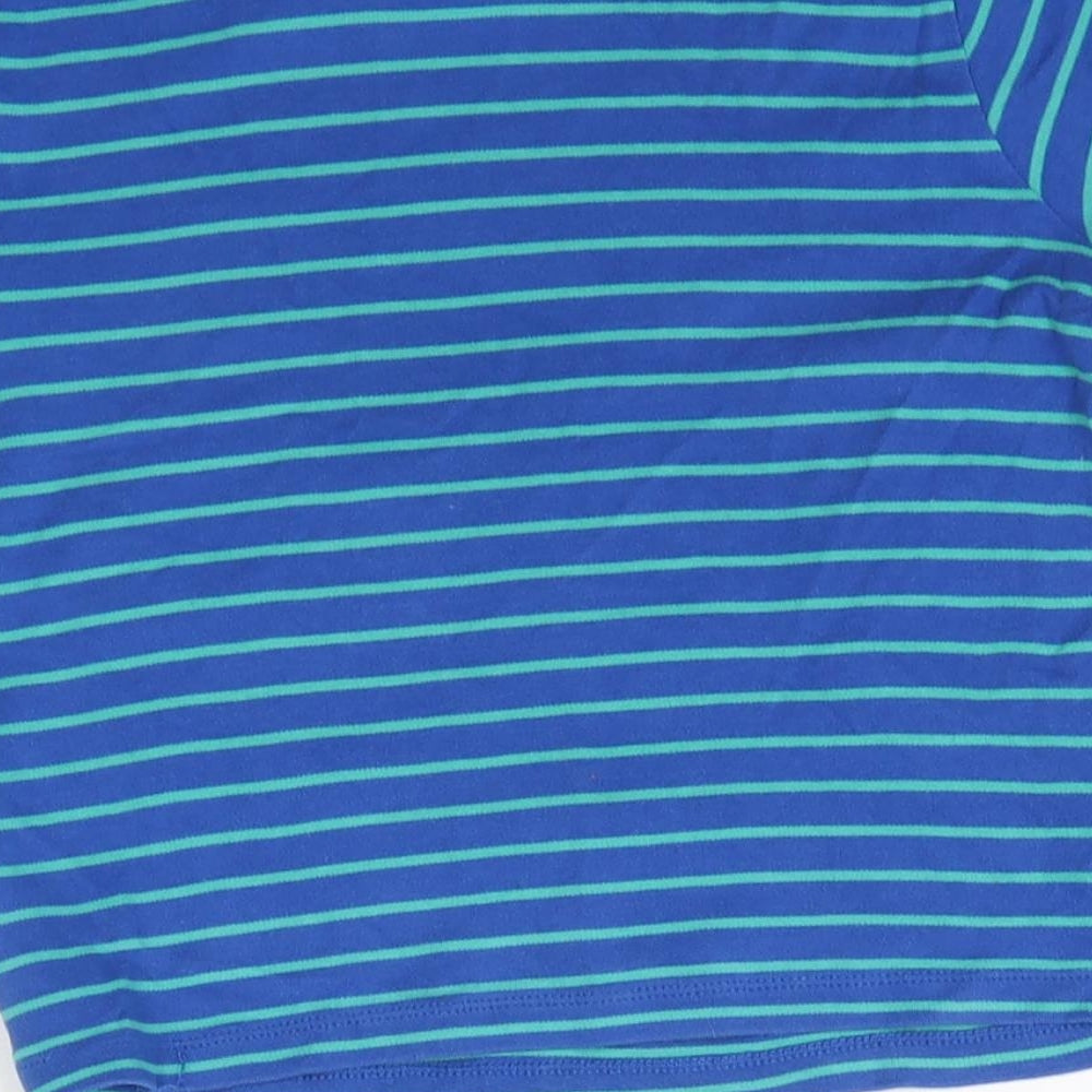 Mini Club Boys Blue Striped  Basic T-Shirt Size 5-6 Years  - Rhino