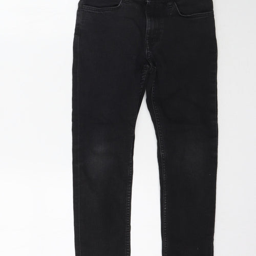 &Denim Girls Black  Denim Straight Jeans Size 7-8 Years