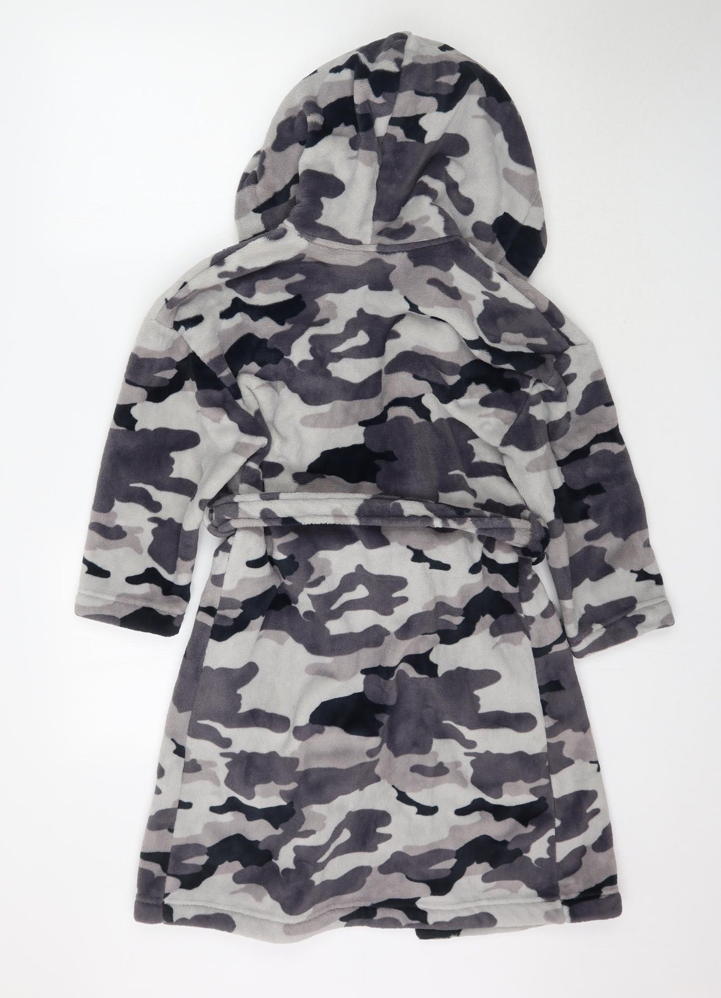 Marks and Spencer Boys Grey Camouflage   Robe Size 8-9 Years  - Dressing Gown