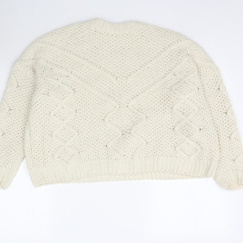 OVS Womens Ivory  Knit Pullover Jumper Size M