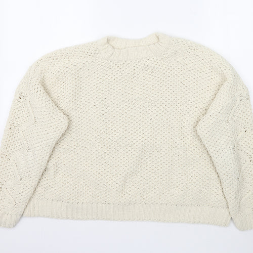 OVS Womens Ivory  Knit Pullover Jumper Size M