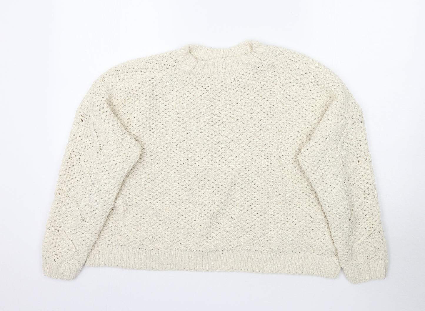 OVS Womens Ivory  Knit Pullover Jumper Size M