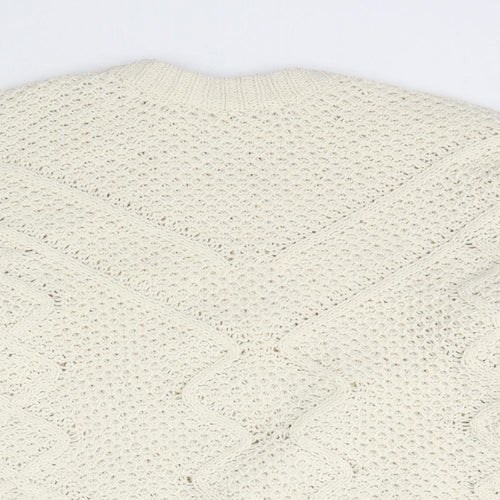 OVS Womens Ivory  Knit Pullover Jumper Size M