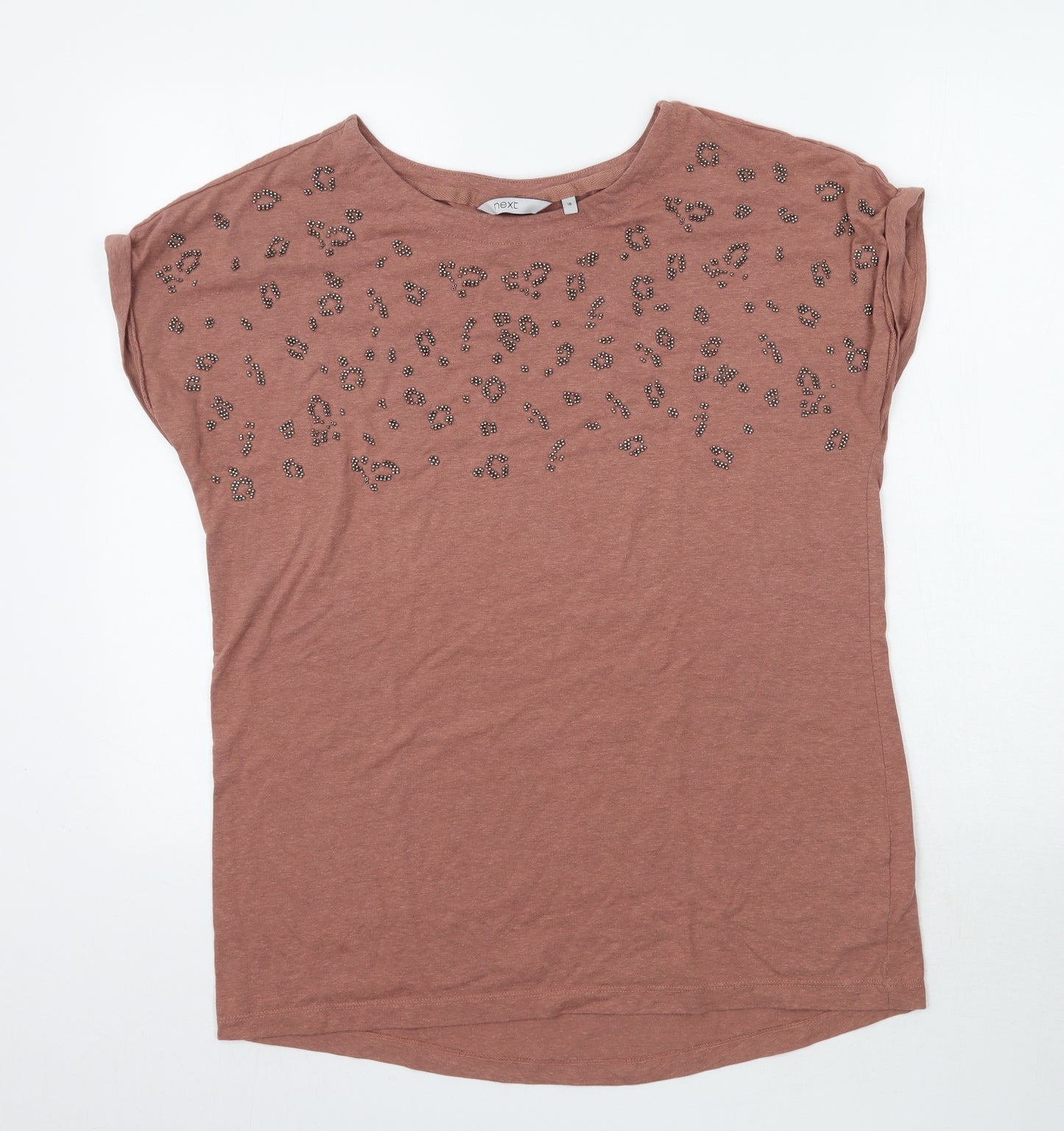 NEXT Womens Brown   Basic T-Shirt Size 16
