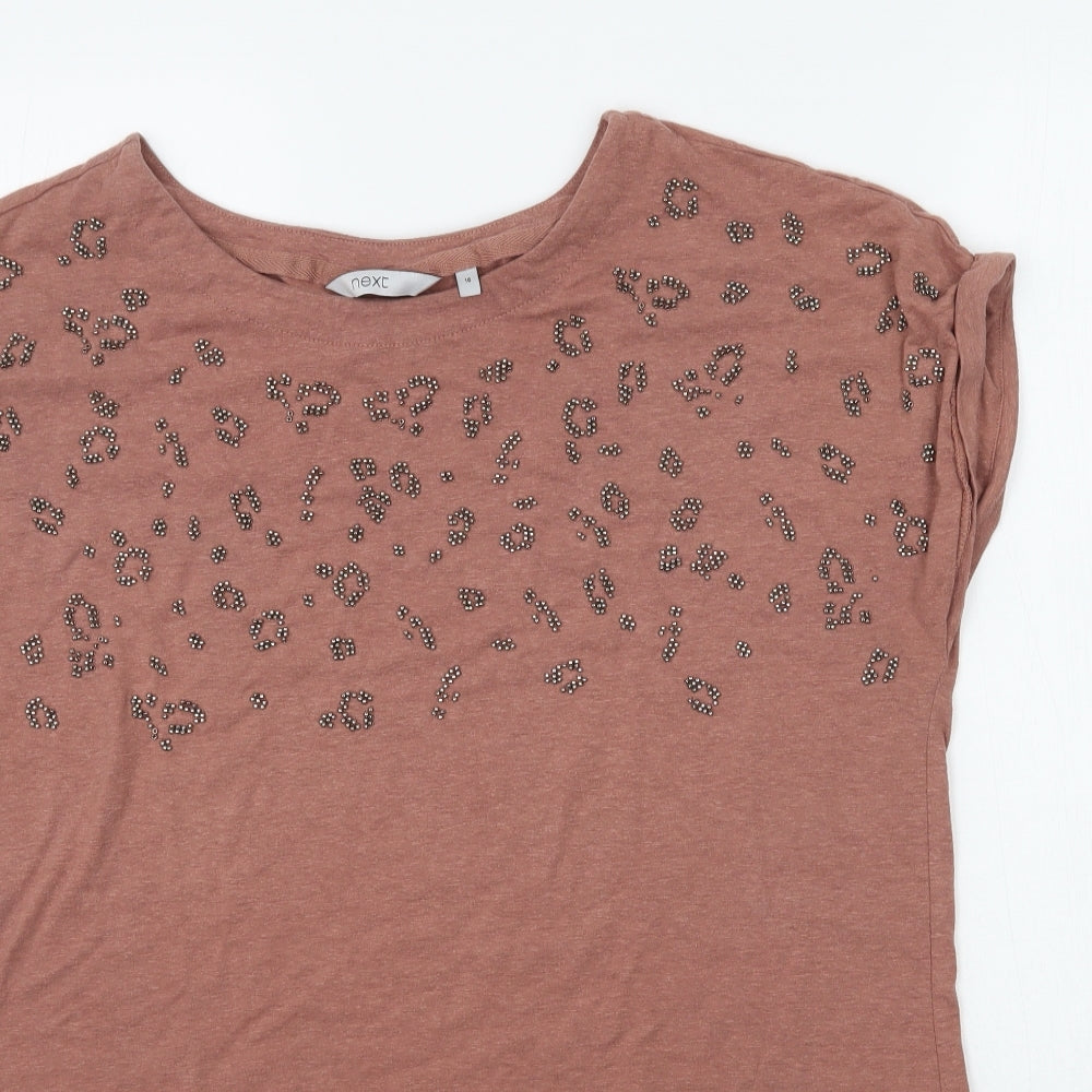 NEXT Womens Brown   Basic T-Shirt Size 16
